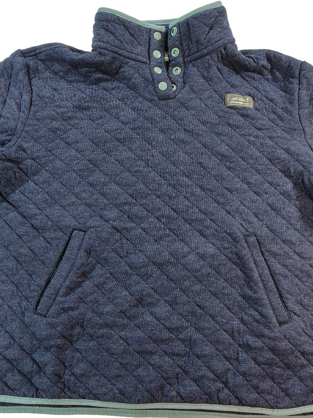 Women's Navy Blue Large Long Sleeve Fleece Eddie Bauer Light Jacket